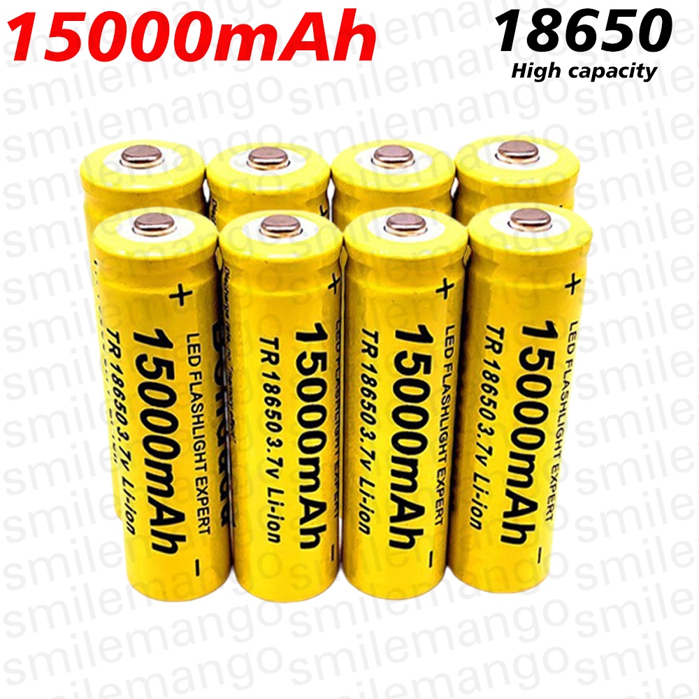 Vape Battery 18650 - 18650 3.7V 15000mAh リチウムイオン充電式先端尖ったバッテリー懐中電灯、おもちゃ、リモコン、カメラ用
