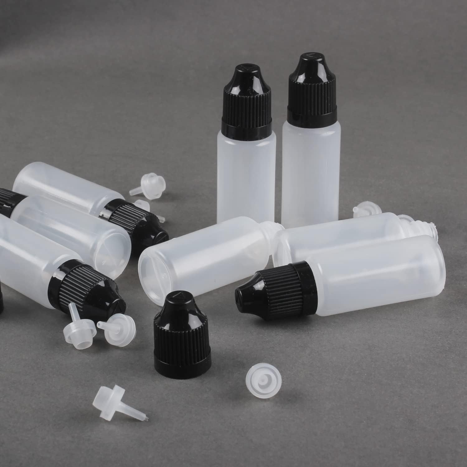 Juice Bottle Dropper - 小さな空のプラスチックハイドロップボトル,ldpe,薄い先端,実用的,エッセンシャルオイル,アイドロップ,安い,15ml, 10個