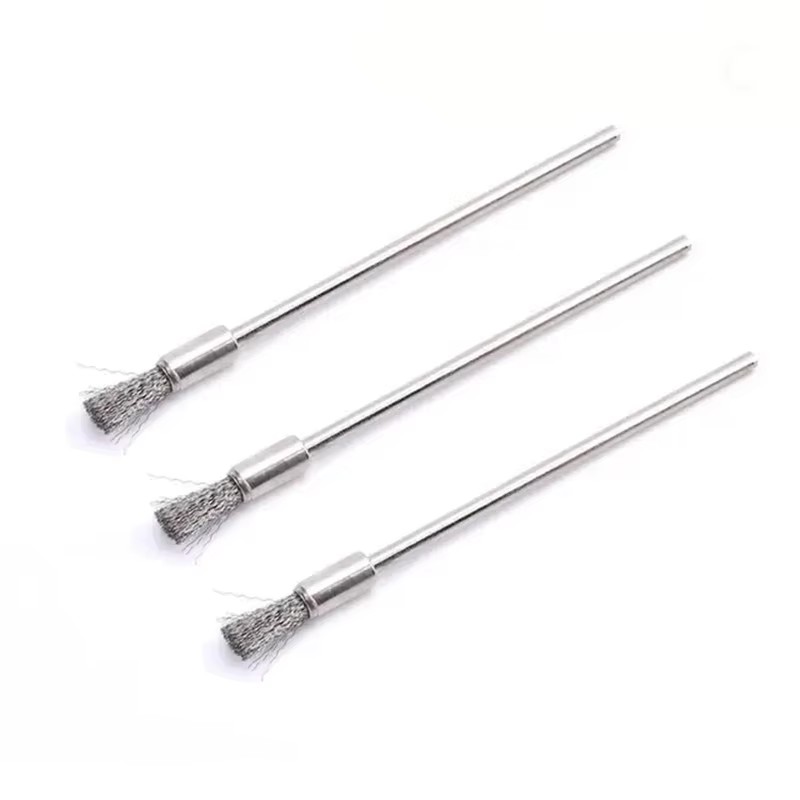 Vaping Goods - マイクロコイルジグツール付きステンレス鋼ロングクリーニングブラシ、アークタンク、加熱ワイヤー、クリア、3.0mm、3個