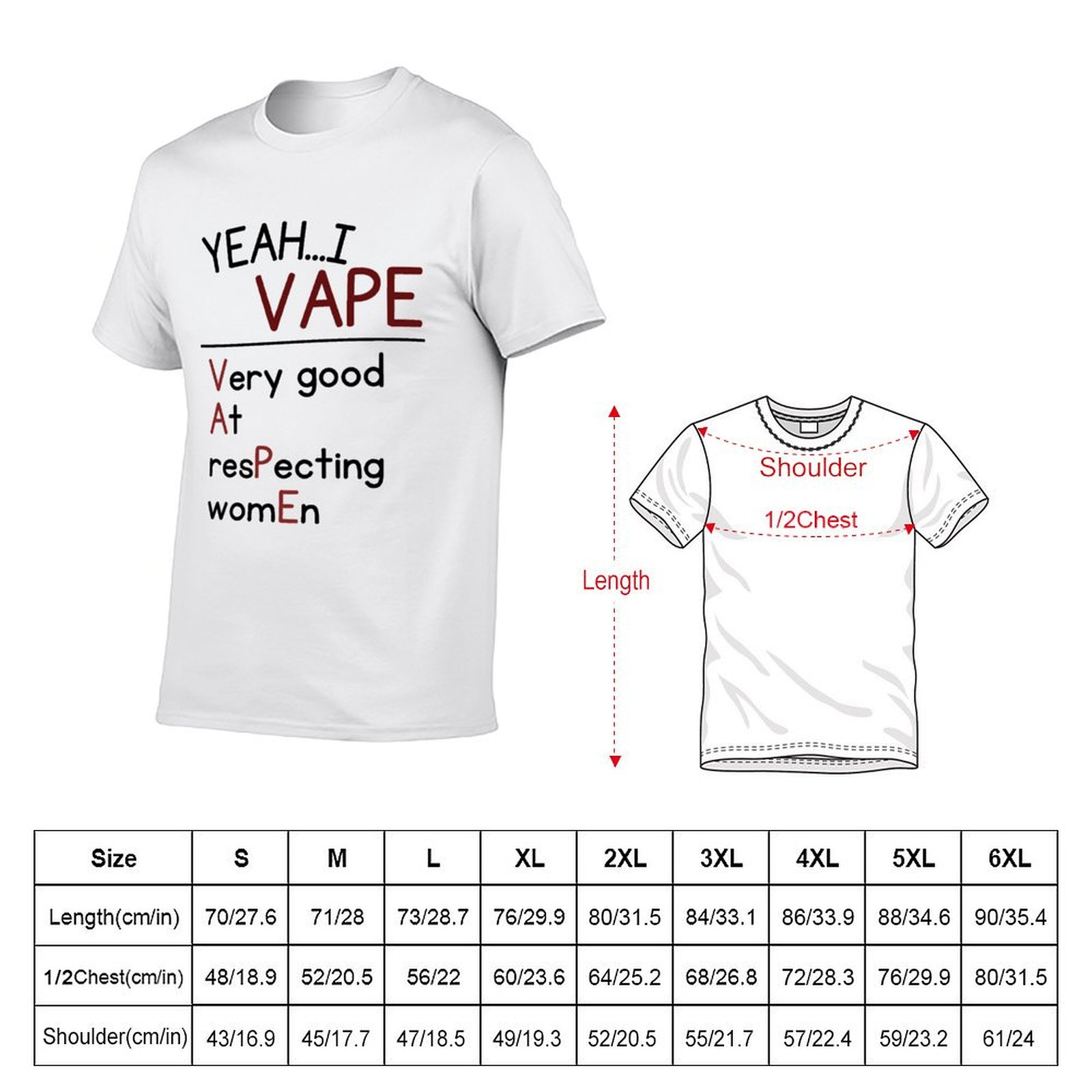 はい、私は女性を尊重する能力が非常に高いです Tシャツ プラ - Vaping Goods のレビューと価格