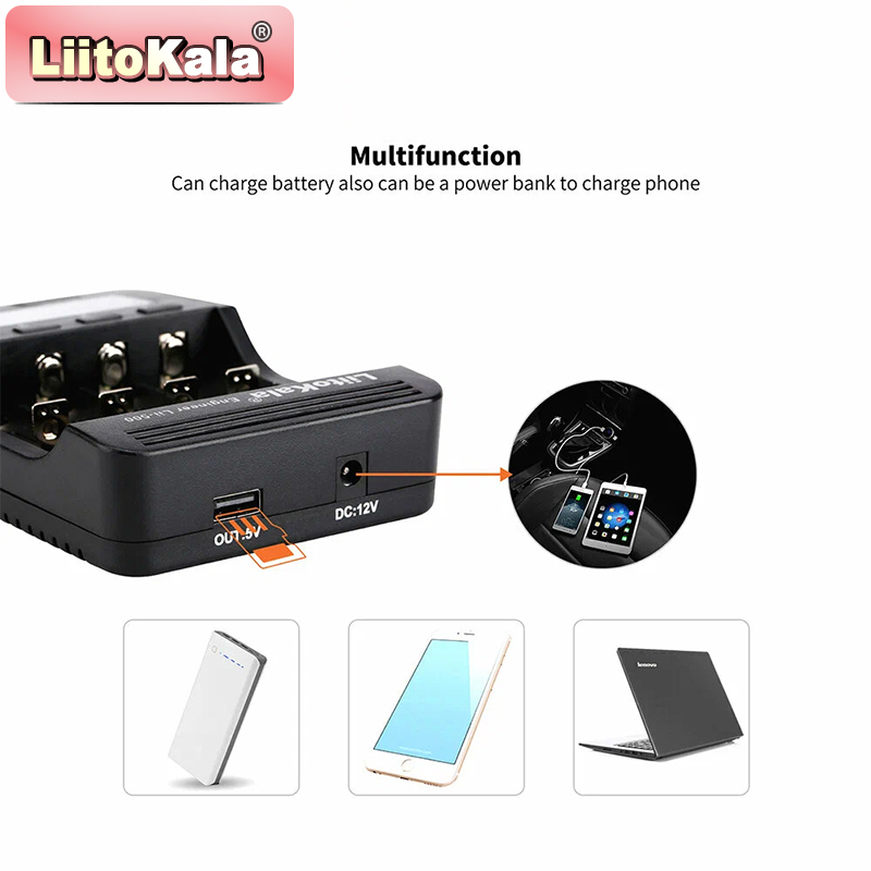 LiitoKala Lii-500 バッテリー充電器 4スロ - Vape Battery 18650 のレビューと価格